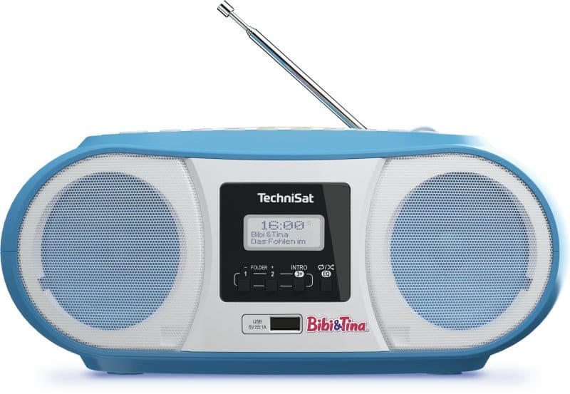 TECHNISAT - Boombox 3W UKW/DAB+ CD BT MP3 USB Weckt. Bibi&Tina bl-ws