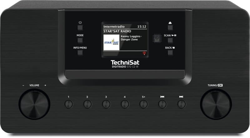 TECHNISAT - Internetradio 2x5W BT UKW DAB+ CD MP3 Timer App USB FB sw