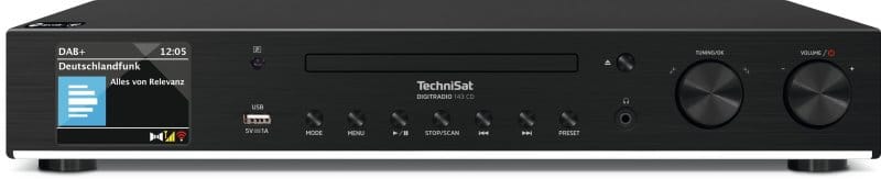 TECHNISAT - Hifi-Komponente f. Empfang v. DAB+ CD MP3 Streaming USB sw