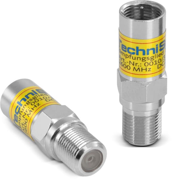 TECHNISAT - SAT-Dämpfungsglied 10dB F-Buchse/F-Stecker IP67