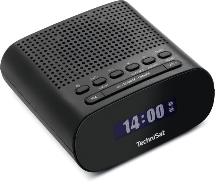 TECHNISAT - Radiowecker 1W 2Weckzeiten UKW/DAB+ RDS sw