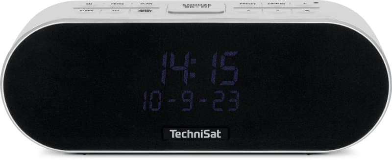 TECHNISAT - Uhrenradio 2x10W DAB+/UKW RDS BT USB-Ladef Weck/Sleept hgr