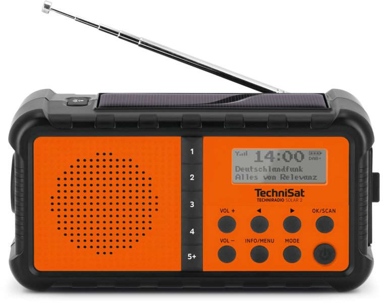 TECHNISAT - Radio tragb. 1W DAB+/UKW RDS Solar/Kurbel Akku USBLadef Swor