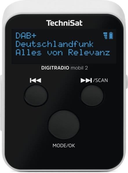 TECHNISAT - Radioclip tragbar 2.5W UKW/DAB+ RDS Akku Kopfh. ws