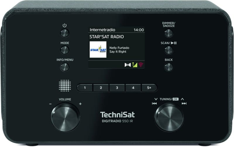 TECHNISAT - Internetradio 10W UKW/DAB+ BT MP3 Weck/Sleept USBLadef FB sw