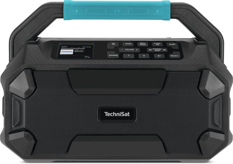 TECHNISAT - Radio tragb. 30W DAB+ UKW RDS BT IPX4 Akkuaufn.f.Makita18V sw-bl