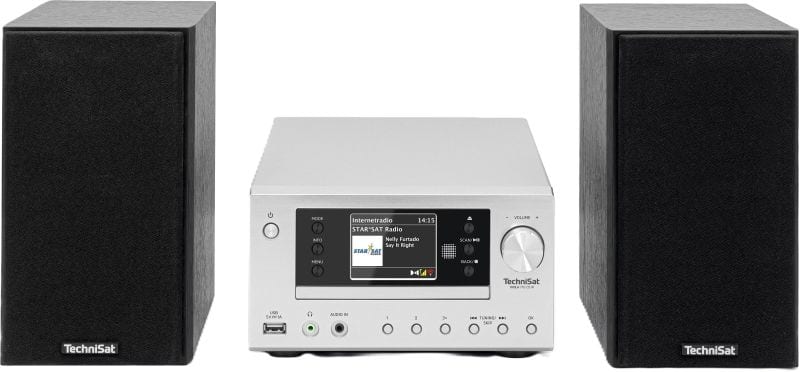 TECHNISAT - Micro-Hifi-System 2x20W DAB+ UKW BT CD MP3 WLAN USB FB si/sw