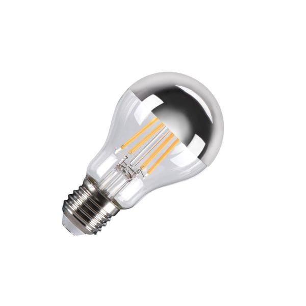SLV - A60 E27 Mirrorhead, LED Leuchtmittel chrom 7,5W 2700K CRI90 180°