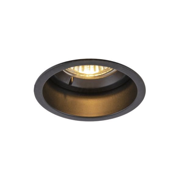SLV - HORN GU10, Deckeneinbauleuchte schwarz 25W blower door getestet