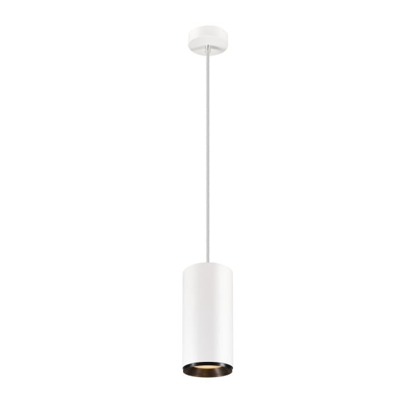 SLV - NUMINOS® XL PHASE, Pendelleuchte weiss / schwarz 36W 2700K 36°