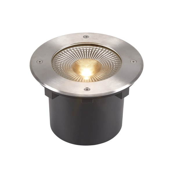 SLV - ROCCI 200 EL rund, Bodeneinbauleuchte schwarz 16W 3000K 120°