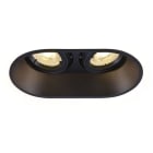 SLV - HORN double QPAR51, Deckeneinbauleuchte schwarz 25W