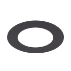 SLV - Numinos® S Einbaurahmen, rund 160/100mm schwarz