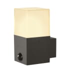 SLV - GRAFIT E27 square Sensor, Wandaufbauleuchte anthrazit