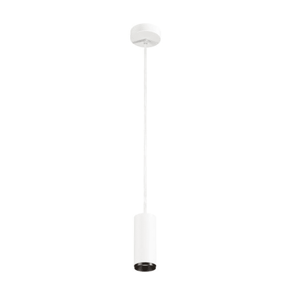 SLV - NUMINOS® PD PHASE S, Indoor LED Pendelleuchte weiss/schwarz 4000K 60°