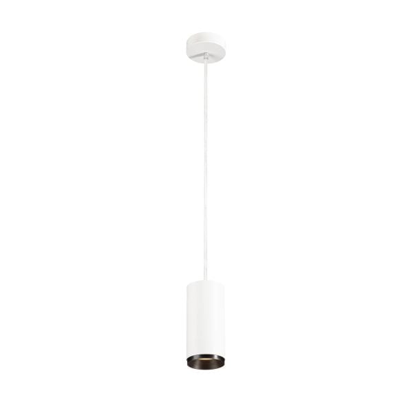 SLV - NUMINOS® PD PHASE M, Indoor LED Pendelleuchte weiss/schwarz 2700K 24°