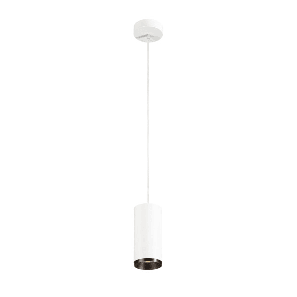 SLV - NUMINOS® PD PHASE M, Indoor LED Pendelleuchte weiss/schwarz 2700K 36°