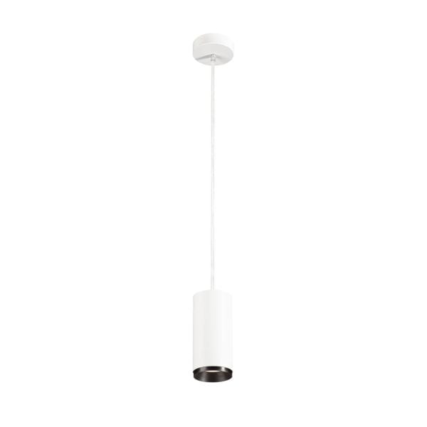 SLV - NUMINOS® PD PHASE M, Indoor LED Pendelleuchte weiss/schwarz 4000K 24°
