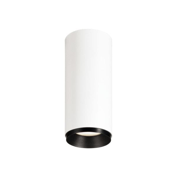 SLV - NUMINOS® CL DALI S, Indoor LED Deckenaufbauleuchte weiss/schwarz 4000K 60°