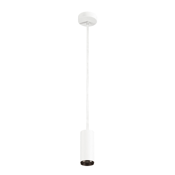 SLV - NUMINOS® PD DALI S, Indoor LED Pendelleuchte weiss/schwarz 2700K 36°