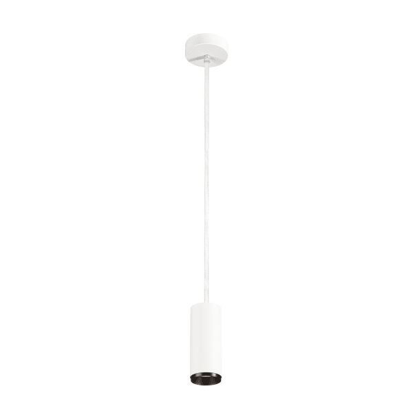 SLV - NUMINOS® PD DALI S, Indoor LED Pendelleuchte weiss/schwarz 3000K 60°