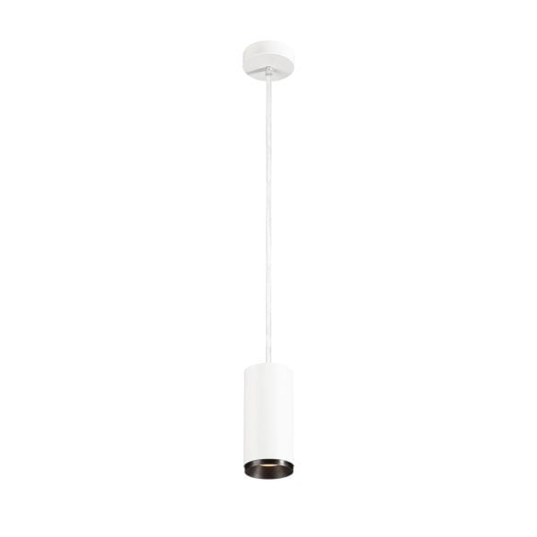 SLV - NUMINOS® PD DALI M, Indoor LED Pendelleuchte weiss/schwarz 3000K 24°