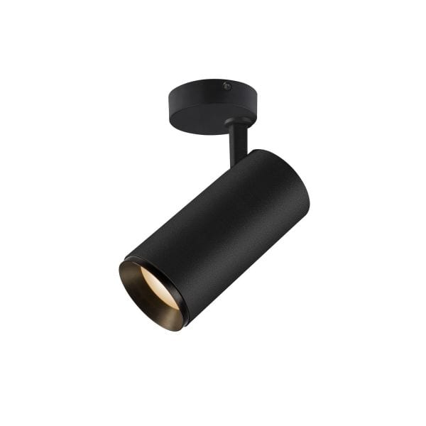 SLV - NUMINOS® SPOT DALI L, Indoor LED Deckenaufbauleuchte schwarz/schwarz 2700K 60°