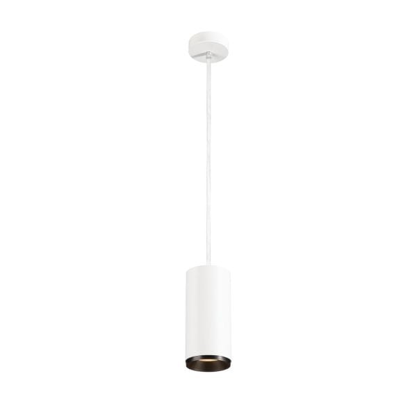SLV - NUMINOS® PD DALI L, Indoor LED Pendelleuchte weiss/schwarz 2700K 36°
