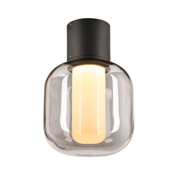 SLV - OVALISK CL, Outdoor LED Deckenaufbauleuchte anthrazit CCT switch 3000/4000K