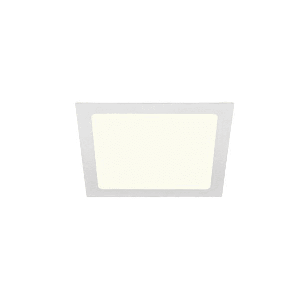 SLV - SENSER 24 DL, Indoor LED Deckeneinbauleuchte eckig weiss 4000K