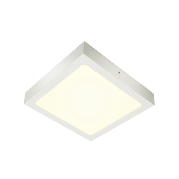 SLV - SENSER 24 CW, Indoor LED Wand- und Deckenaufbauleuchte eckig weiss 4000K