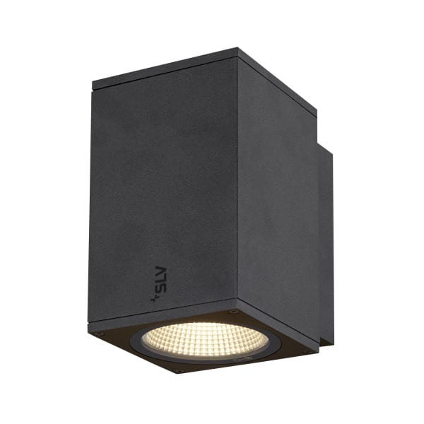 SLV - ENOLA SQUARE M single Outdoor LED Wandaufbauleuchte anthrazit CCT 3000/4000K