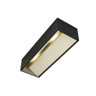 SLV - LOGS IN L Indoor LED Wandaufbauleuchte schwarz/messing 3000K TRIAC dimmbar