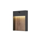 SLV - FLATT SENSOR Outdoor LED WandaufbauleuchteCCT 3000/4000K IP65 anthrazit/braun