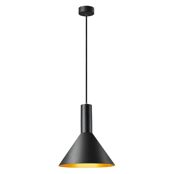 SLV - PHELIA 275 E27 Indoor Pendelleuchte schwarz/gold