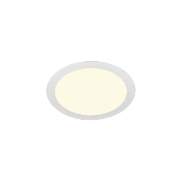 SLV - SENSER 24 Indoor LED Deckeneinbauleuchte rund weiss