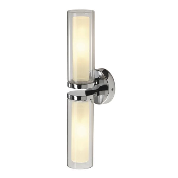 SLV - WL 106 Wandleuchte, doppel Glas, chrom 2xE14