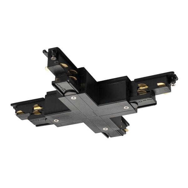 SLV - S-TRACK DALI X-Verbinder mit Einspeisemöglichkeit, schwarz