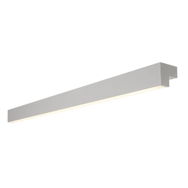 SLV - L-LINE 120 LED, Wand- und Deckenleuchte, IP44, 3000K, 3000lm, silber