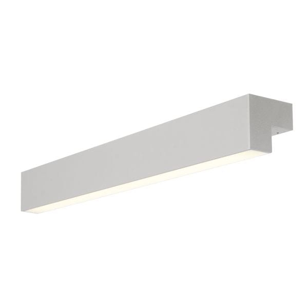 SLV - L-LINE 60 LED, Wand- und Deckenleuchte, IP44, 3000K, 820lm, silber