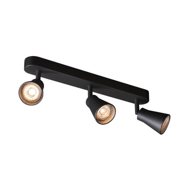SLV - AVO CW Triple, Indoor Wand- und Deckenaufbauleuchte, QPAR51, schwarz, max. 50W