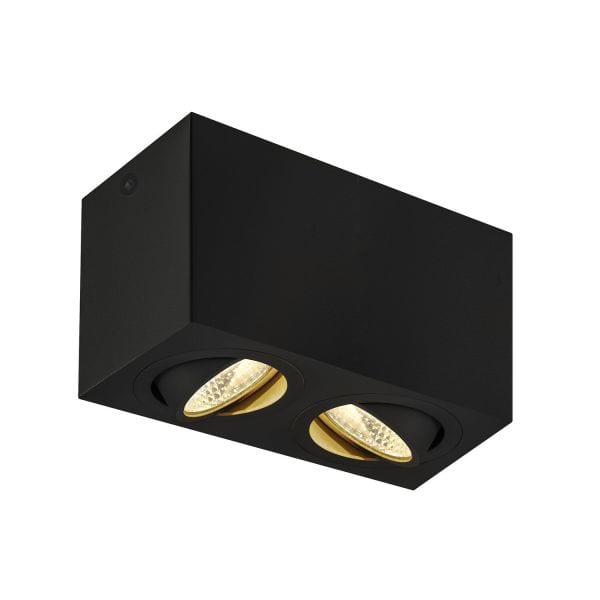 SLV - TRILEDO Double, LED Indoor Deckenaufbauleuchte, schwarz, 3000K, 16W