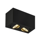 SLV - TRILEDO Double, LED Indoor Deckenaufbauleuchte, schwarz, 3000K, 16W