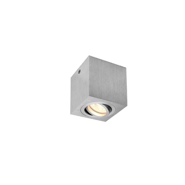 SLV - TRILEDO Single, Indoor Deckenaufbauleuchte, QPAR51, alu br., max 10W