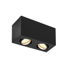SLV - TRILEDO Double, Indoor Deckenaufbauleuchte, QPAR51, schwarz, max 10W