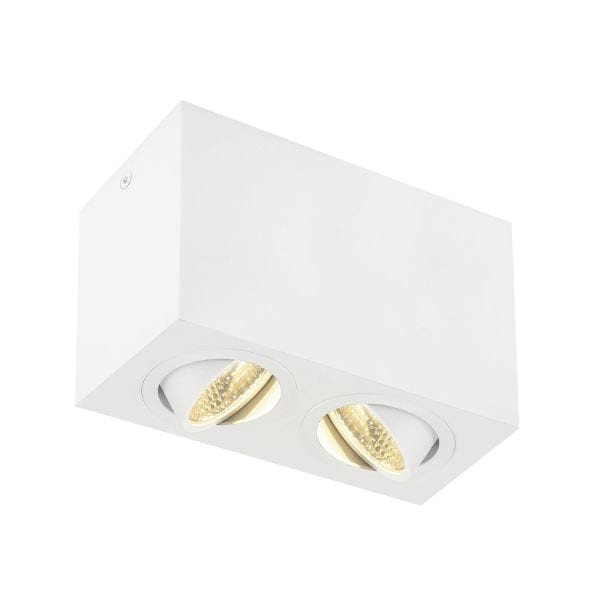 SLV - TRILEDO Double, LED Indoor Deckenaufbauleuchte, weiss, 3000K, 16W