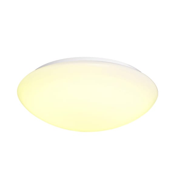 SLV - LIPSY 50 Dome, LED Outdoor Wand- und Deckenaufbauleuchte, weiss, IP44, 3000/4000K