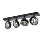 SLV - KALU CW, Indoor Wand- und Deckenaufbauleuchte, quad, QPAR111, schwarz, 4x75W
