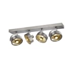 SLV - KALU CW, Indoor Wand- und Deckenaufbauleuchte, quad, QPAR111 alu gebürstet 4x75W