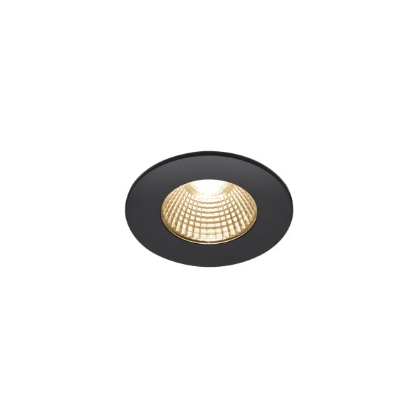 SLV - PATTA-I, LED Outdoor Deckeneinbauleuchte, rund DL IP65 schwarz 1800-3000K